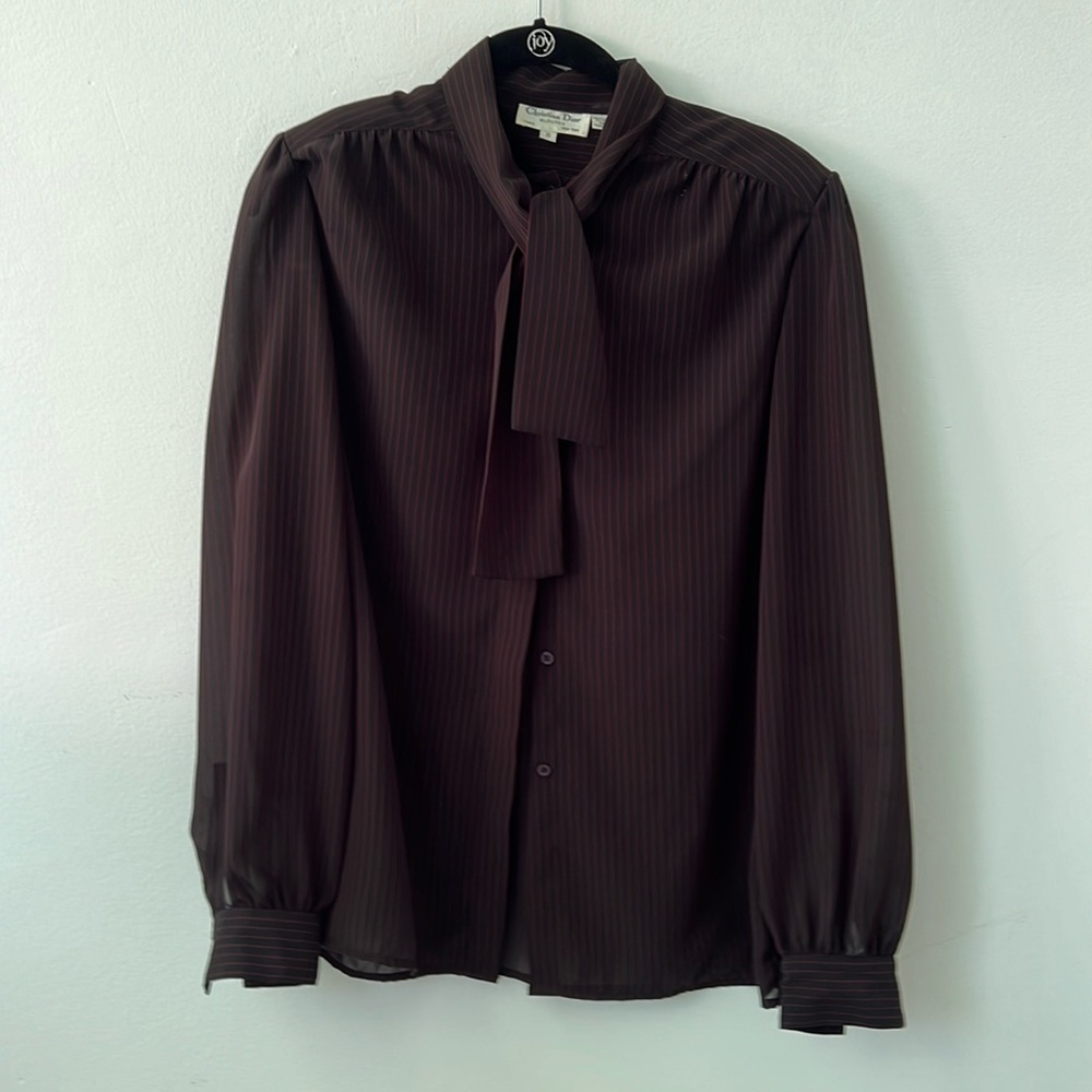 Christian Dior Vintage Sheer Blouse